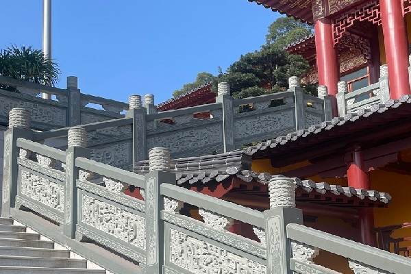 大连仿古线雕栏杆 案例 2